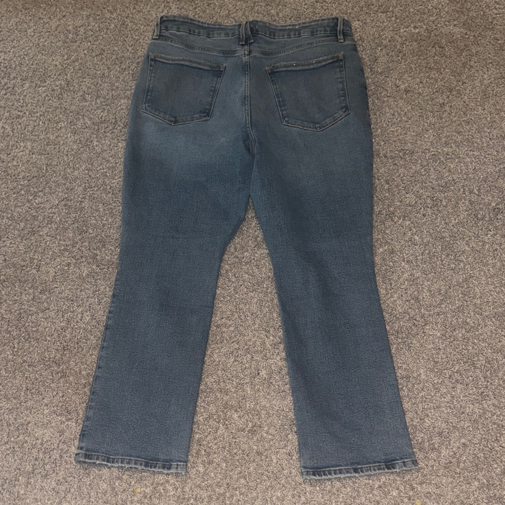 Good American Dark Blue Straight Leg Jeans - Picture 4 of 4